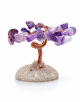 Decorative Stone Tree - Amethyst, Corniola, Adventurine and Rosa Quartz