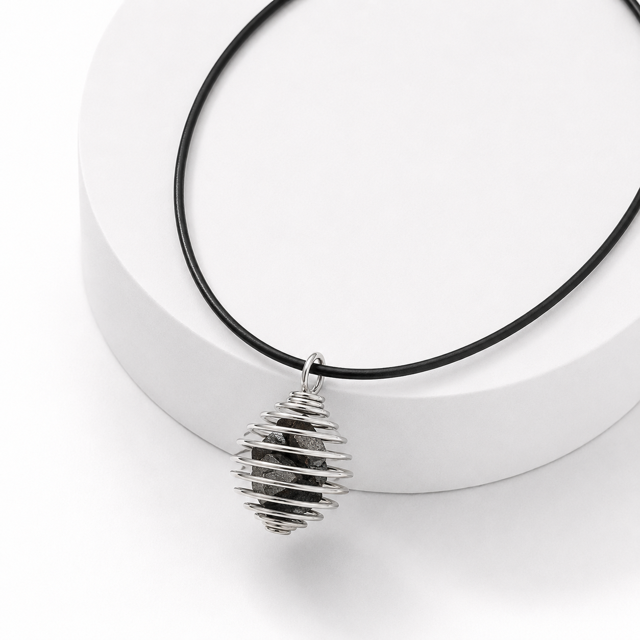 COLLANA GABBIETTA CON EMATITE - Radicamento e forza interiore