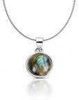 Collana con Labradorite in Argento Sterling 925 – Intuizione e Protezione