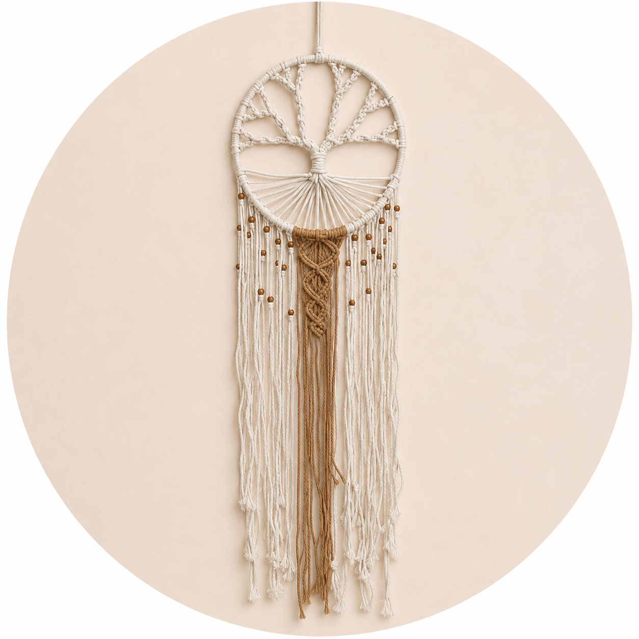 Descasogni tree of white life - diameter 30cm