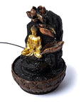 FONTANA D'ACQUA ZEN BUDDHA IN MEDITAZIONE - Luce led integrata
