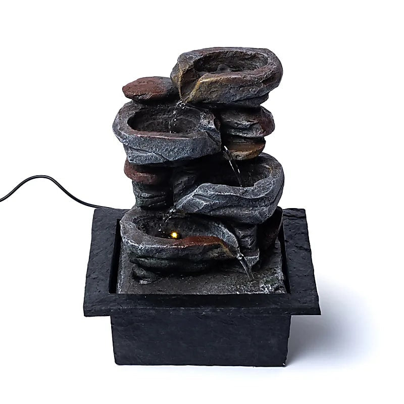 Water Fountain Roccia Zen measures L - Integrated LED light