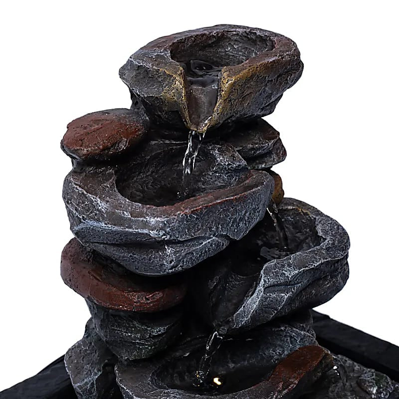 Water Fountain Roccia Zen measures L - Integrated LED light