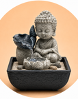 FONTANA D'ACQUA ZEN BUDDHA PICCOLO - Luce led integrata