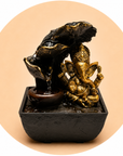 Zen water fountain with Ganesh - Integrated LED light