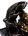 Zen water fountain with Ganesh - Integrated LED light