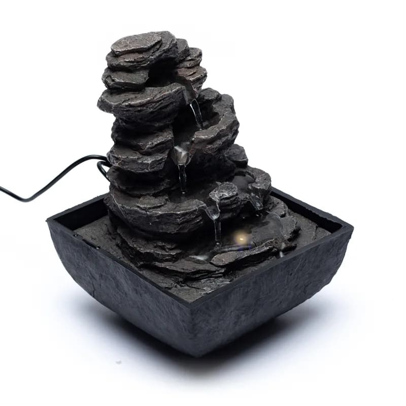 Water fountain Zen rock - Integrated LED light