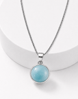 Collana con Larimar in Argento Sterling 925 – Calma e comunicazione