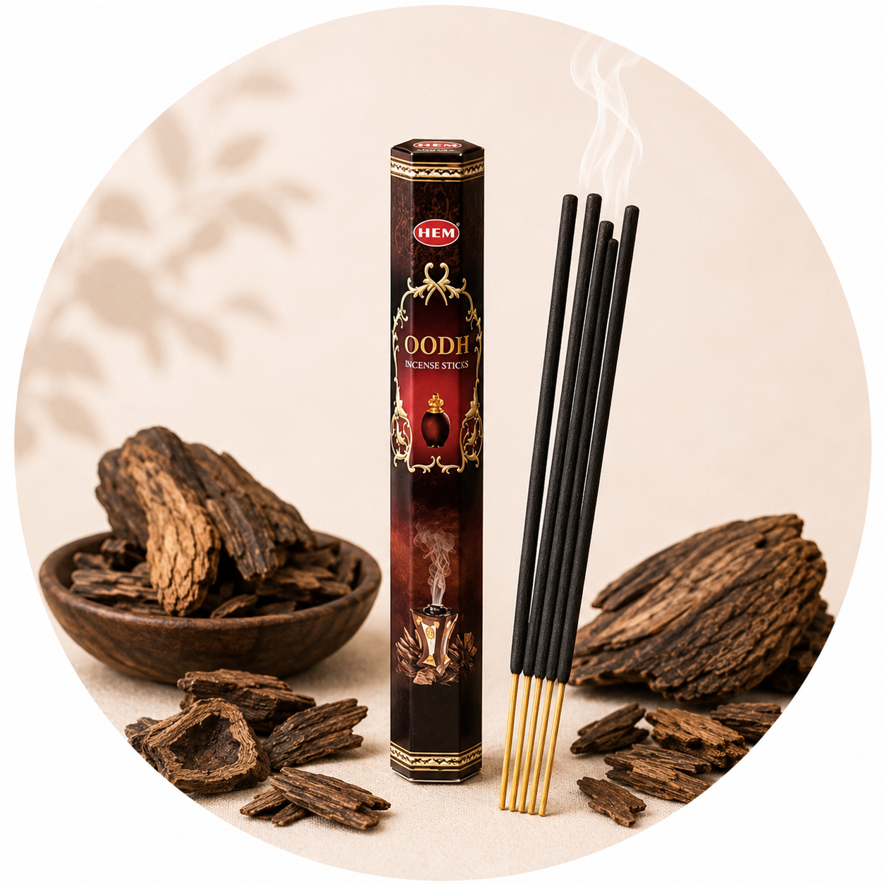 Hem Oodh - Indian incense Handmade sticks Oud - 20 stick