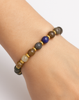 Bracelet in Indian Agata and Brass - Balance