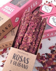 Sagrada Mother Roses & Olibanum Botanical Incense in sticks - pink and oliban