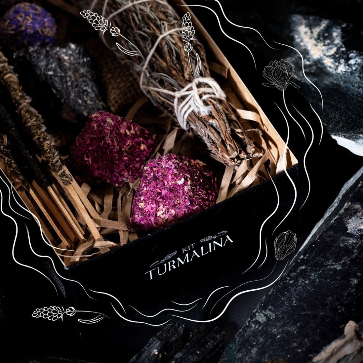 Sagrada Mother Torre Kit - Smudge, Bomb, incense and black tourist stone