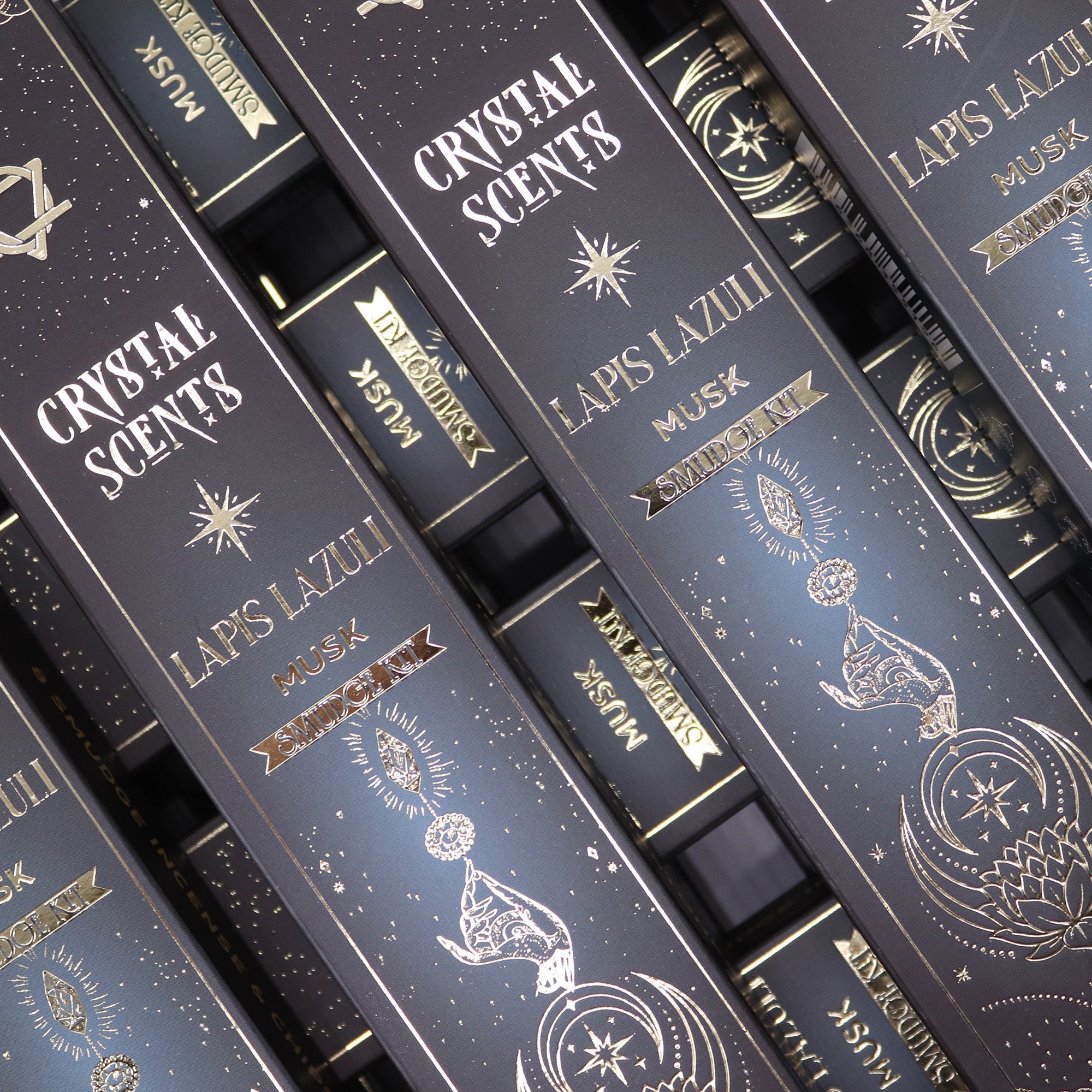 CRYSTAL SCENTS INCENSO IN BASTONCINI E CHIPS DI PIETRA NATURALE - Lapislazzuli