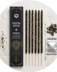 CRYSTAL SCENTS INCENSO IN BASTONCINI E CHIPS DI PIETRA NATURALE - Pirite