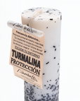 CANDELA ARTIGIANALE CON TORMALINA - Protezione energetica