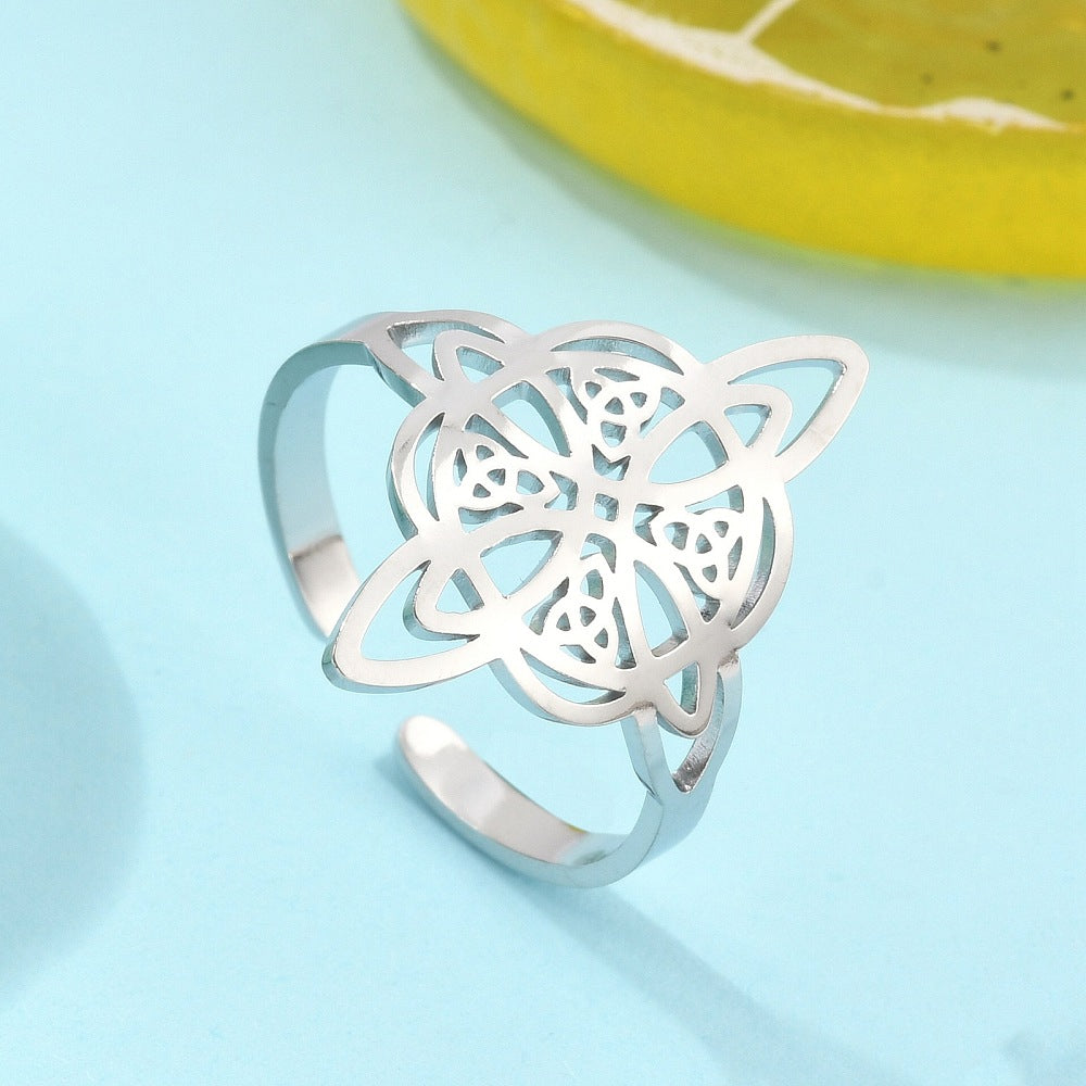 ANELLO NODO DELLA STREGA - Colore argento