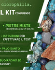 Kit "Find your stone" - Complete set for Kinesiological Test Crystal therapy | Gift package, holy pole, stickers and guide
