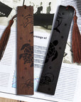 SEGNALIBRO IN LEGNO CON INCISIONE - Animali marini