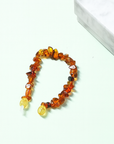 BRACCIALE SCAGLIE IN AMBRA NEONATO/BAMBINO - Energia e protezione