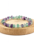BRACCIALE SCAGLIE IN FLUORITE - Concentrazione e chiarezza mentale