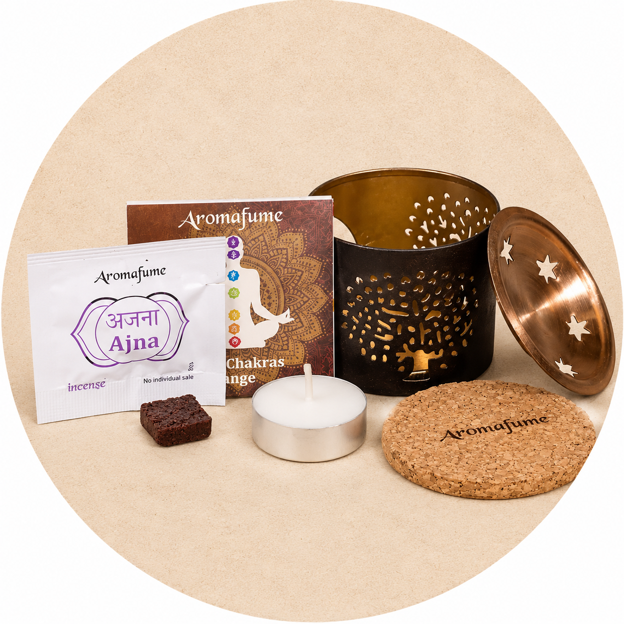 AROMAFUME KIT INCENSO IN MATTONCINI SENZA FUMO - Albero della vita