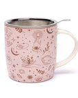 TAZZA CON SIMBOLI MISTICI - Filtro in acciaio inox incluso
