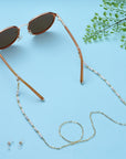 CATENELLA OCCHIALI CON HOWLITE - Calma ed equilibrio