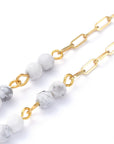 CATENELLA OCCHIALI CON HOWLITE - Calma ed equilibrio