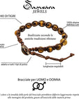 Samsara Bracciale tibetano Occhio di Tigre - Shamballa Unisex