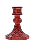 CANDELIERE VINTAGE IN VETRO - Rosso