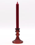 CANDELIERE VINTAGE IN VETRO - Rosso