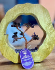 ALBERO IN AMETISTA CON ANELLO IN MANGO - Calma e rilassamento