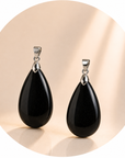 Black obsidian tear pendant - Personal growth