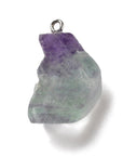 CIONDOLO IN FLUORITE GREZZA - Chiarezza mentale, concentrazione e crescita personale