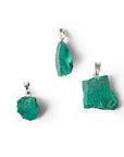 CIONDOLO IN MALACHITE GREZZA - Trasformazione, protezione e crescita personale