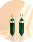 CIONDOLO PRISMA IN MALACHITE SINTETICA - Trasformazione, protezione e crescita personale