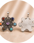 CIONDOLO CUBO METATRON 7 CHAKRA – Geometria Sacra