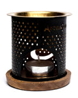 Aromafume Oil Burner Om - Bruciatore per Oli Essenziali e Oli Aromatici con Simbolo Om