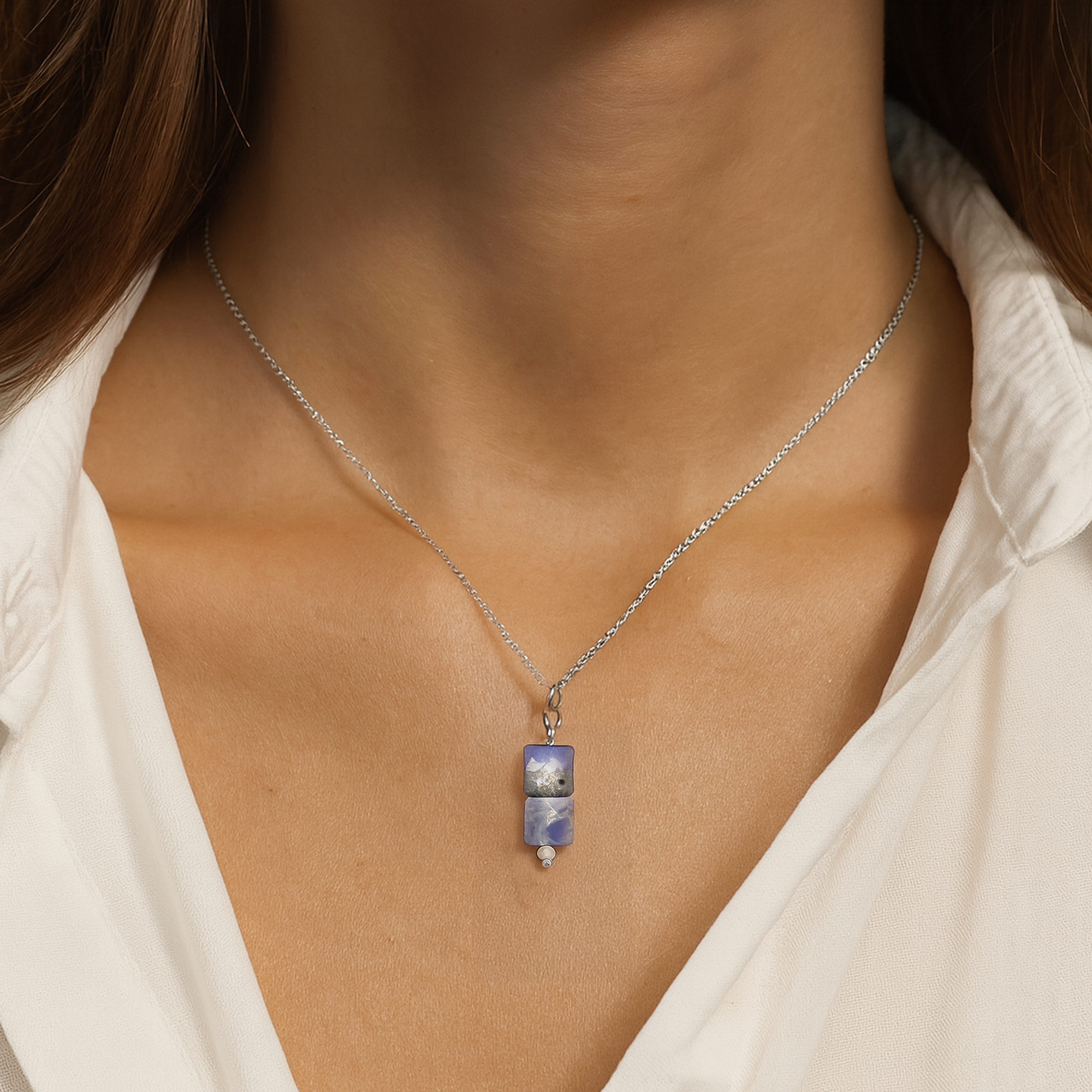 CIONDOLO IN TANZANITE SFACCETTATA - Trasformazione, crescita spirituale e intuizione
