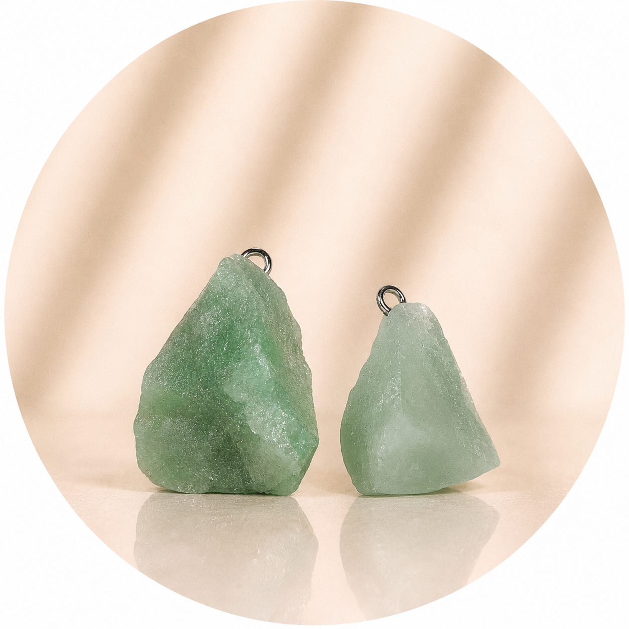 CIONDOLO IN QUARZO VERDE GREZZO - Benessere, equilibrio e rinnovamento | Scopri su Clorophilla Shop