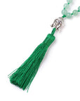 Mala in Avventurina verde con Nappa e Buddha - Collana Rosario 108 grani