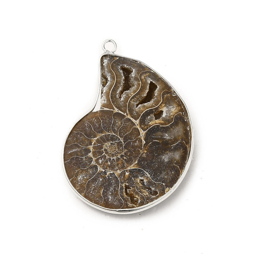 Necklace with downtown pendant - energy fossil