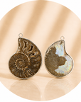 Necklace with downtown pendant - energy fossil