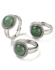 ANELLO IN AVVENTURINA VERDE - Fortuna, equilibrio e benessere