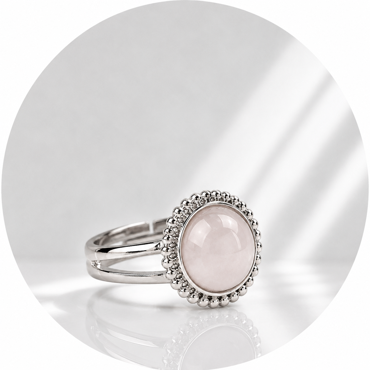 ANELLO IN QUARZO ROSA - Amore e armonia