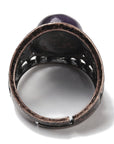 ANELLO CON AMETISTA IN OTTONE - Calma e rilassamento