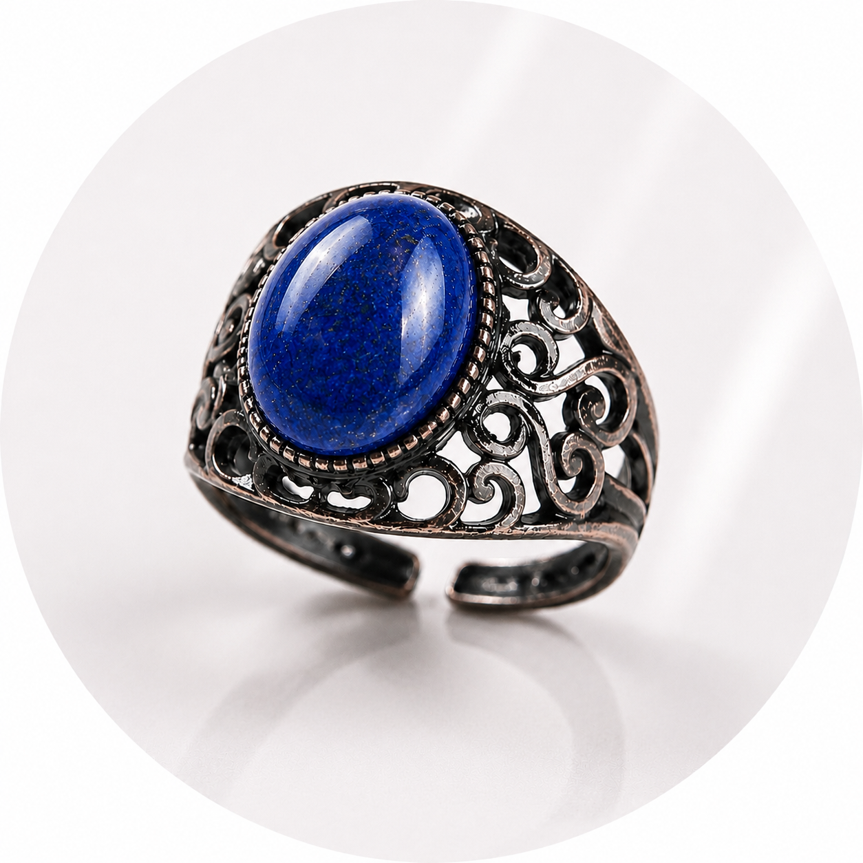 Lapislazzuli ring - adjustable