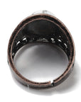 ANELLO CON HOWLITE IN OTTONE - Serenità ed equilibrio emotivo