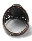 ANELLO CON AVVENTURINA VERDE IN OTTONE - Prosperità e ottimismo