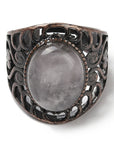 ANELLO CON CRISTALLO DI ROCCA IN OTTONE - Chiarezza ed armonia